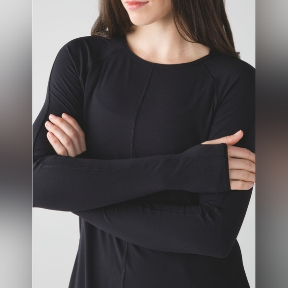 Lululemon Making Moves Long Sleeve Top In Black Size 6 - Picture 11 of 15